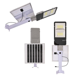 Lampara Suburbana De Led Con Panel Solar 100W