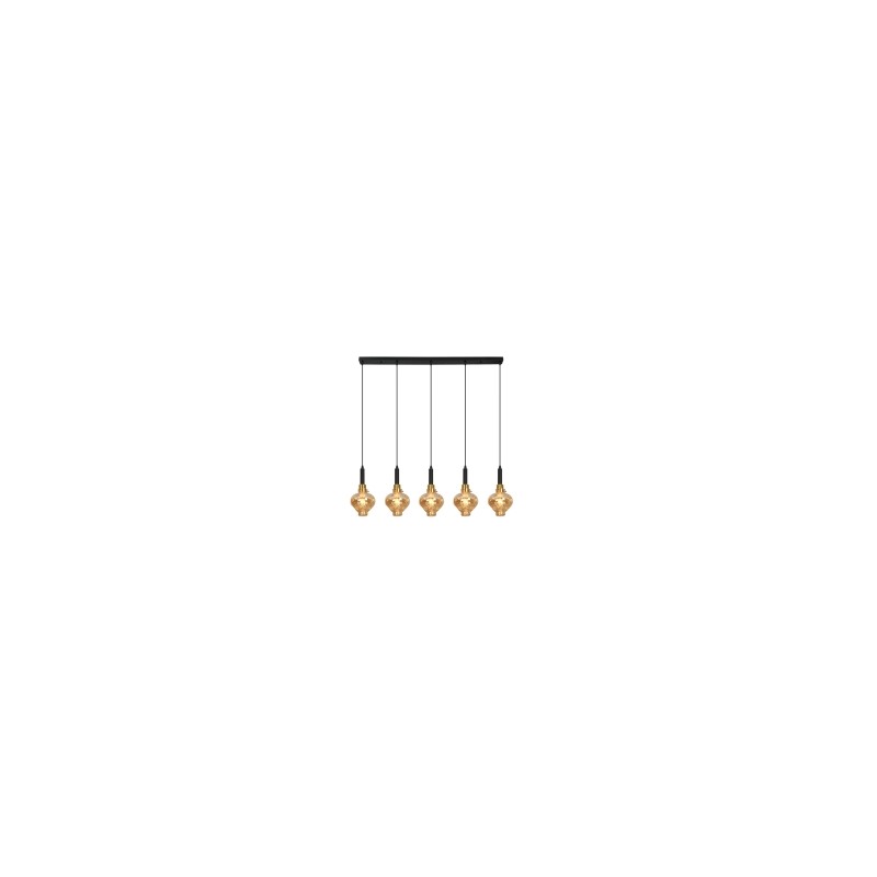 LAMPARA COLGANTE DE CRISTAL 5 LUCES