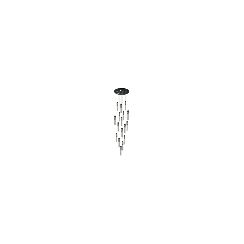 Candil Colgante 17 Luces Negro