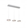 Lámpara Colgante Minimalista, 24w 3 luces 1