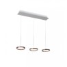 Lámpara Colgante Minimalista, 24w 3 luces 1