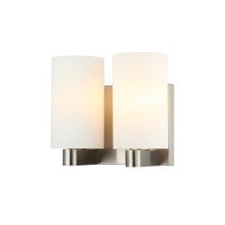 Arbotante 2 Luces Con Pantalla Redonda