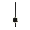 Arbotante Minimalista Negro Circulo Con Barra Vertical Led