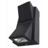 Arbotante Rectangular Doble Negro