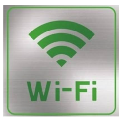 Letrero Wi-Fi Chico Verde