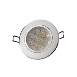 Plafon Empotrado Circular 7 luces Luz Calida