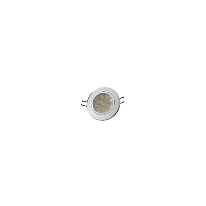Plafon Empotrado Circular 7 luces Luz Calida