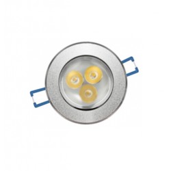 Plafon Empotrado Circular 3 luces Luz Blanca
