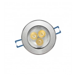 Plafon Empotrado Circular 3 luces Luz Calida