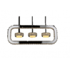 Lampara Colgante Skopei 3 Luces Borde