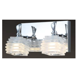 Lampara Arbotante Zircon 2 Luces Iidsa-Blanco