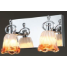Lampara Arbotante Topacio 2 Luces Iidsa-Naranja