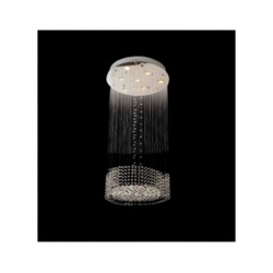 Lampara colgante Kristal 7 luces