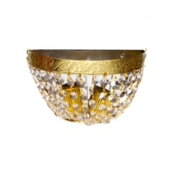 Arbotante de strass media luna
