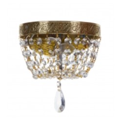 Plafón de bronce con strass