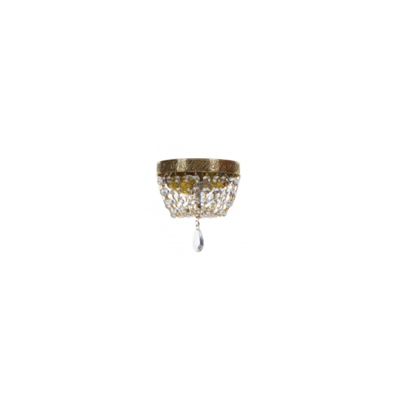 Plafón de bronce con strass