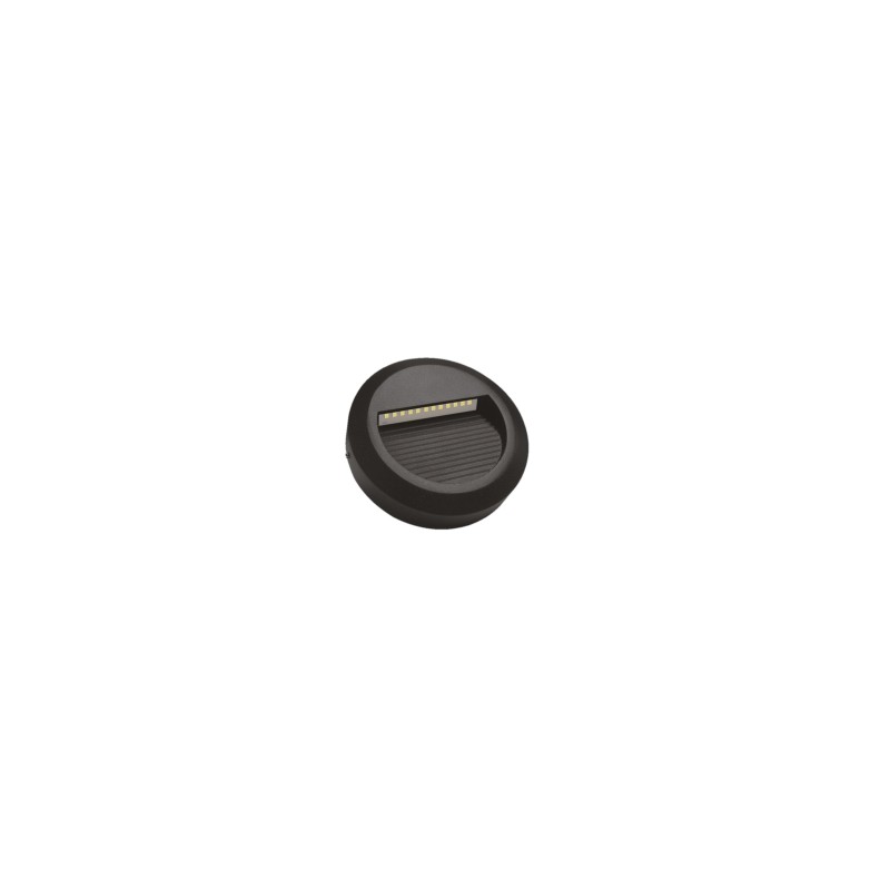 Lampara Arbotante Circular Negro Adir