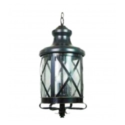 Lampara colgante San Luis 2 luces Negro