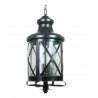 Lampara colgante San Luis 4 luces Negro