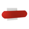 Lampara Arbotante Cleeía II Rojo