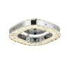 Plafon De Cristal C-Cromo Cuadrado 3 Cambios Led